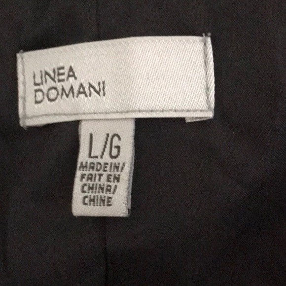 Linea Domani jacket blaszer fuzzy Wool blend lined front buttons Large - Picture 9 of 11